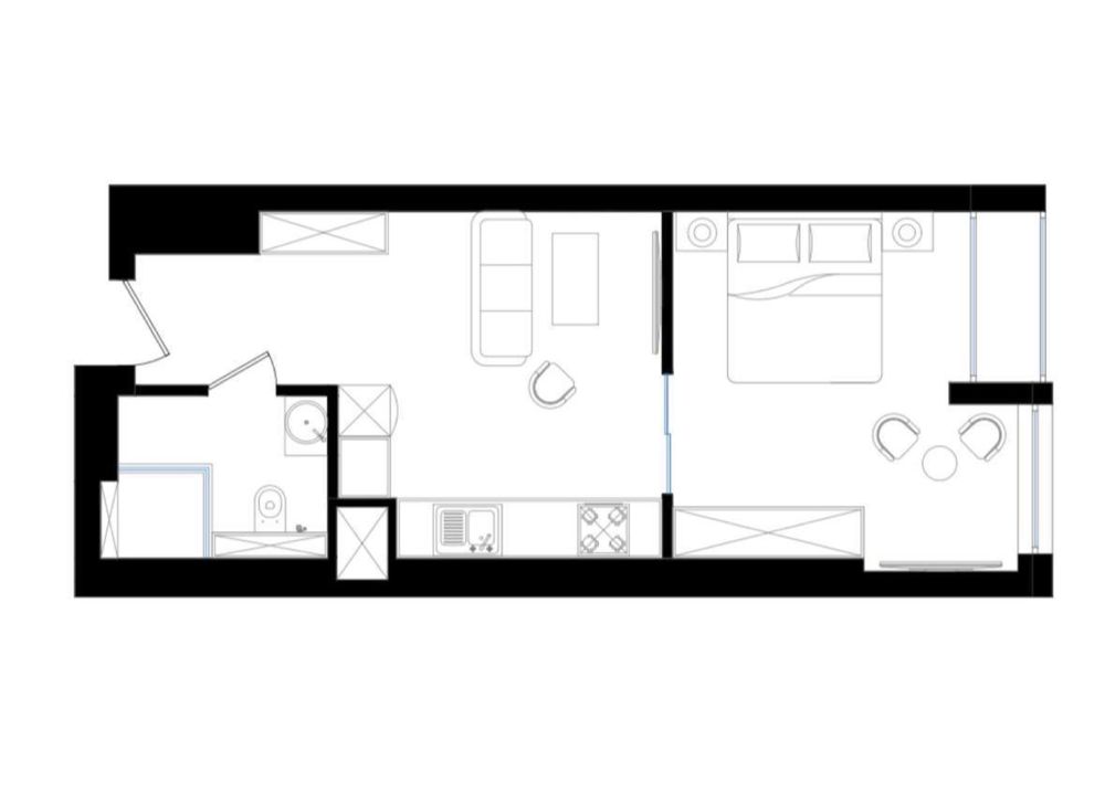 Квартира ЖК Nest one 2/18/23 40 кв.м