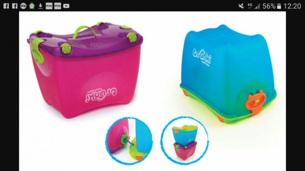 Кутия за играчки с колелца тролей Trunki travel toy box