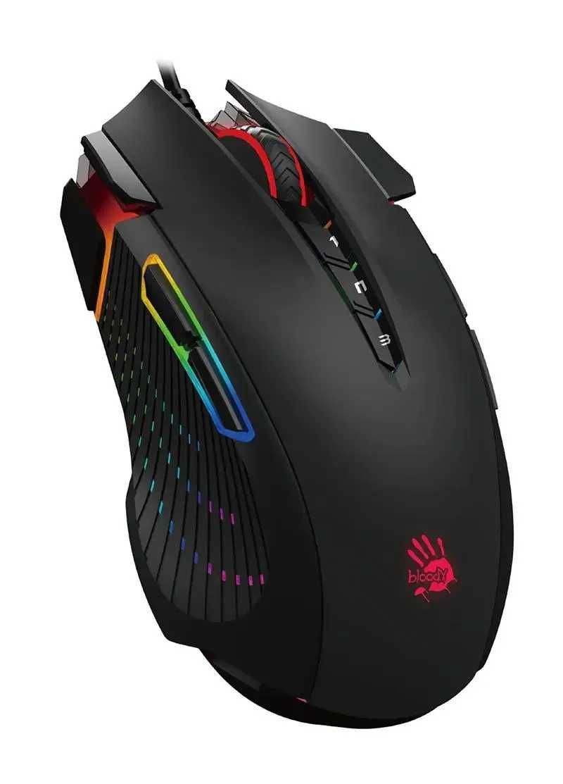 Проводная игровая мышь Bloody J90S STONE BLACK / Gaming Mouse++