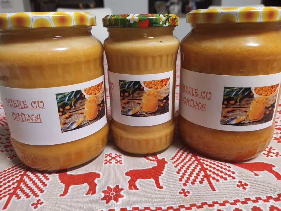 Sirop de cătină cu miere, ghimbir, propols, etc