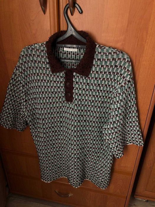 Мужская рубашка ZARA (ЗАРА) тканевая Зеленая