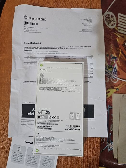 Iphone 17 pro max 256 GB