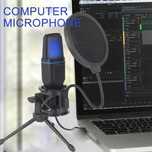 Microfon RGB Condensator pentru Podcast Studio - Transport Gratuit