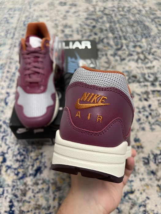 Nike Air Max 1 Patta Maroon (with bracelet) 43