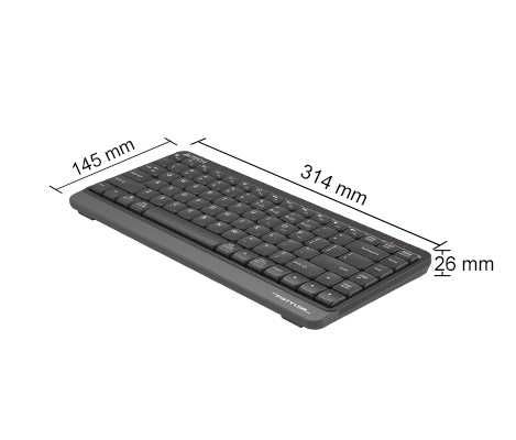 Беспроводная клавиатура A4Tech FBK11 (Grey)