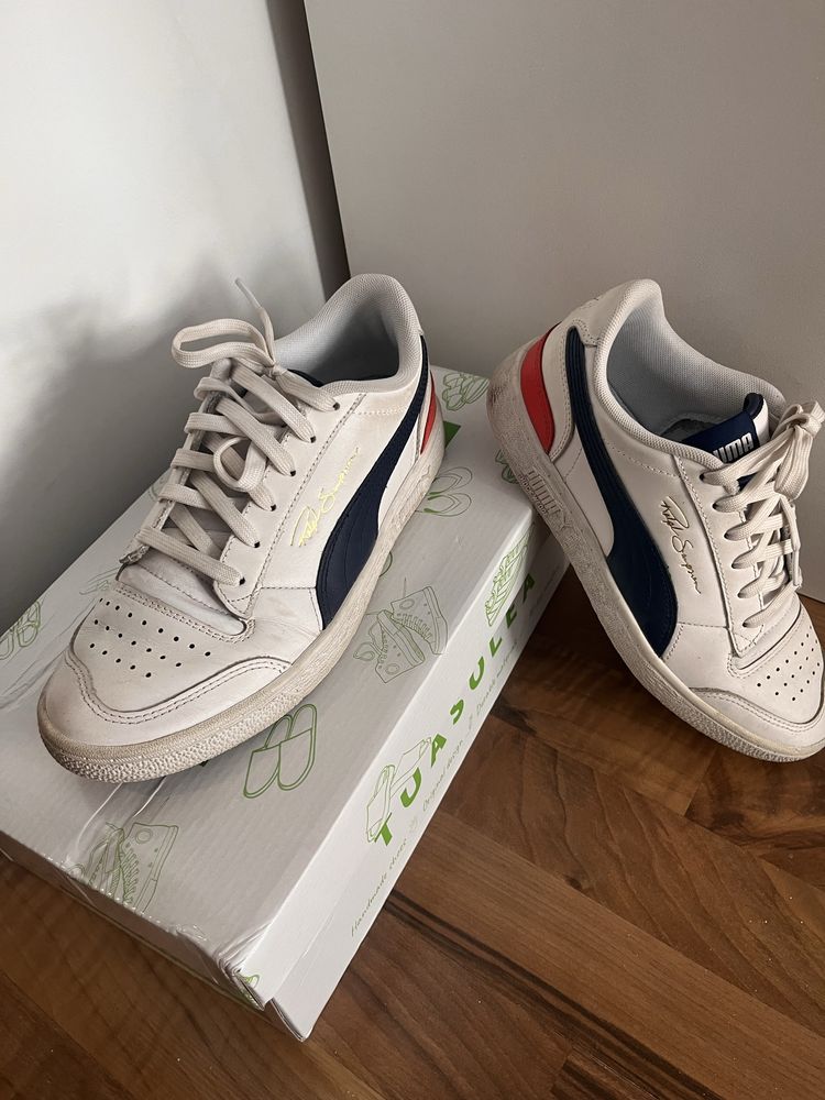 Бели кожени кецове Puma, 39