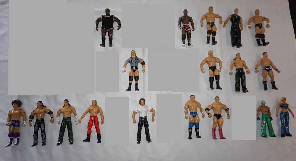 18 Кеч Фигури на Jakks Pacific Torrie Wilson/Matt Hardy/Edge/Sandman