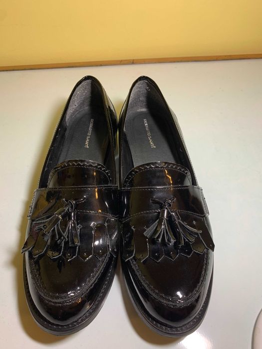 Pantofi de dama, marca Roberto Santi, din lac, marimea 40