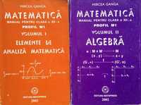 MATEMATICA Manual pentru clasa a XII-a M1 - Mircea Ganga (2 volume)