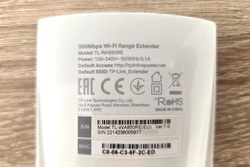 Range Extender wireless N300 TP-Link TL-WA850RE Moduri RE/AP