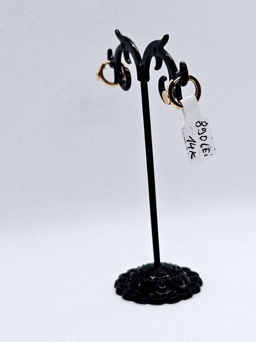 Vand cercei teilor din aur 14 k 2.11 g cod 121