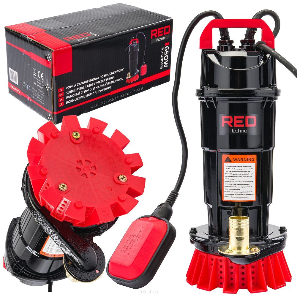 Pompa pentru apa curata/murdara 8000l/h , 1", 650 W RTPDW0073