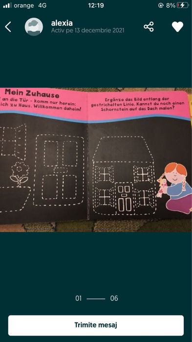 Carte de scris cu creta - lb germana