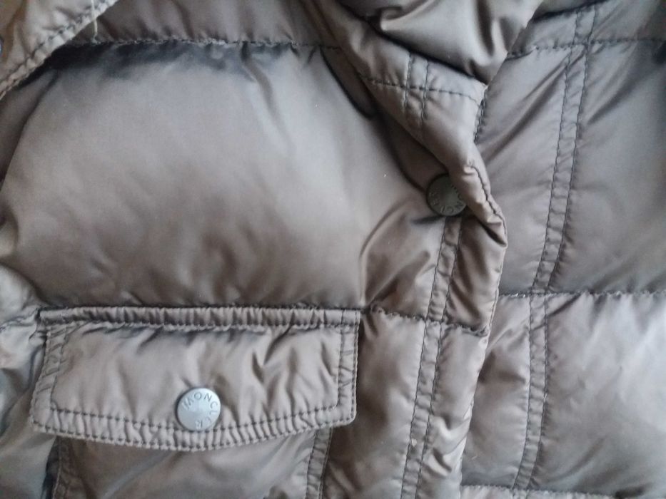 за 10 год.зимно пухено детско яке,шуба,гъши пух Moncler