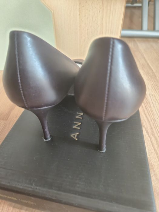 Pantofi piele mov închis, Anna Cori