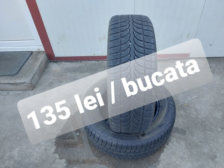 135 lei bucata! Doua anvelope M+S/IARNA 235 60 18 Bridgestone