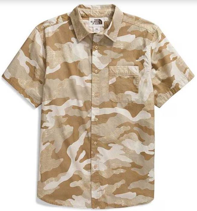 The North Face муж.рубашка, 100% хлопок, р. L (41-44") camo/камуфляж