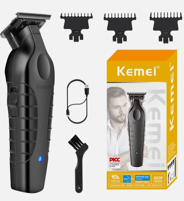 Aparat Kemei 2299 trimmer profesional 0 mm noi sigilate