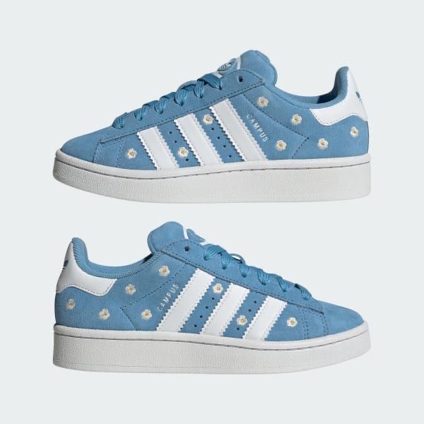 Кецове адидас кампус сини с маргаритки с цветя campus обувки adidas