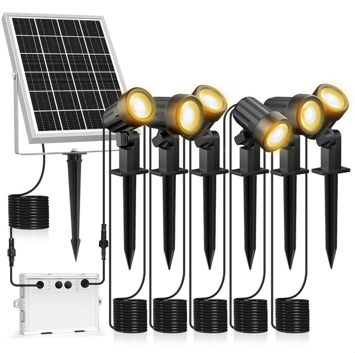 Lămpi solare MEIKEE, set de 6 bucăți pentru exterior, grădini