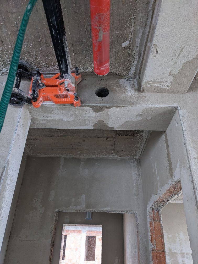 Serviciu carotare beton BCA și cărămidă