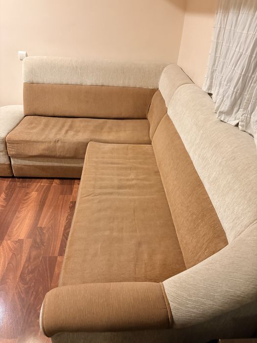 Coltar extensibil maro/bej