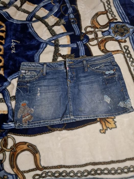 Джинсовая юбка .