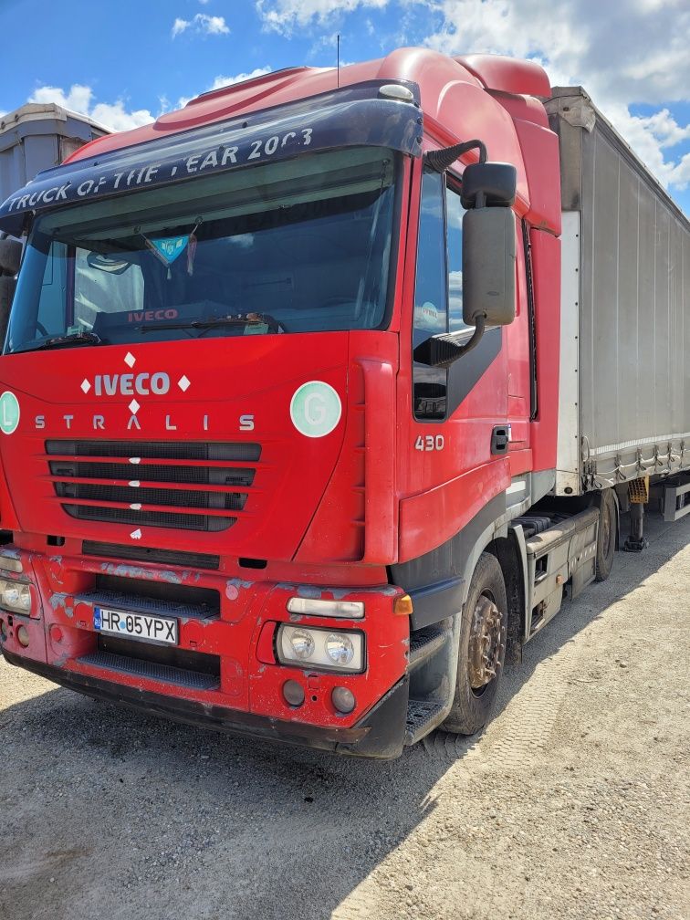 iveco stralis euro 3 ansamblu semiremorca platforma sau cu prelata