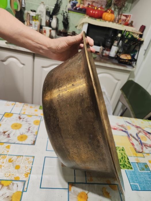 Латунный таз для варки варенья и консервации 10 л