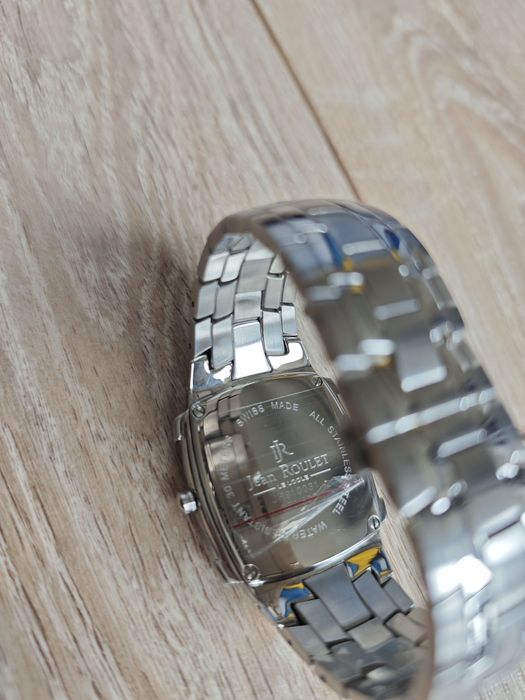 Чисто нов швейцарски часовник Jean Roulet Le Locle Cesar Bleu 30 метра