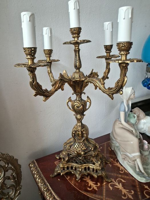 Бронзова   лампа