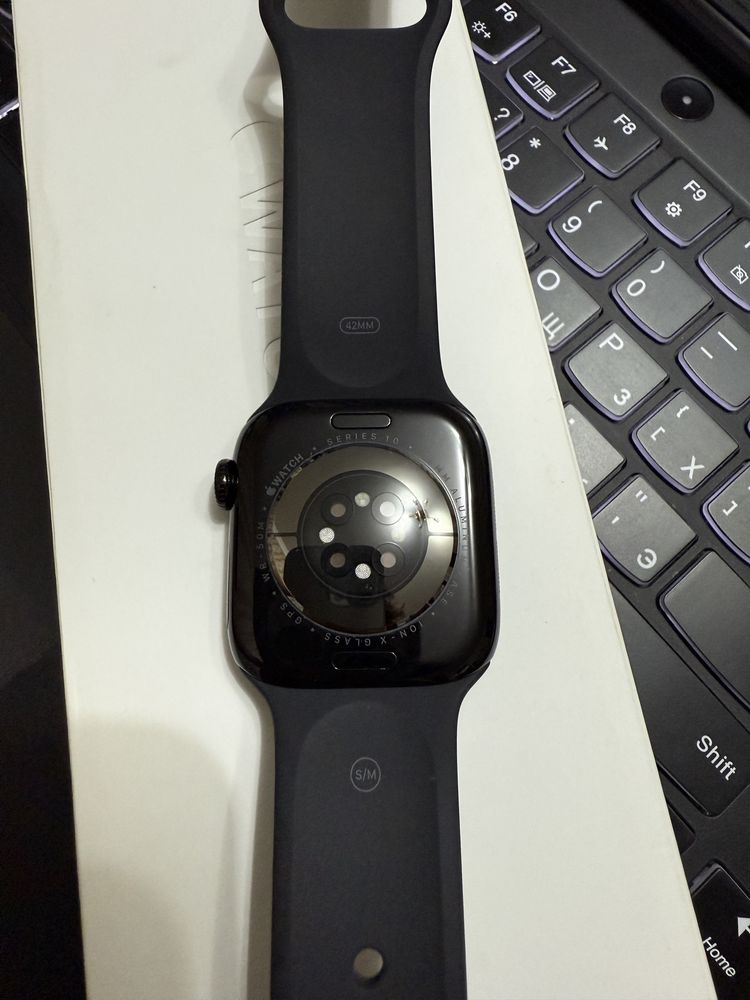 Apple Watch 10 42 мм, Jet Black, 100%, ideal.  New. Новые