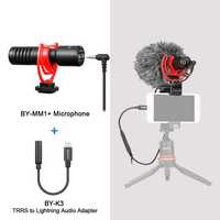 Микрофон Boya BY MM1 с креплением на штатив или камеру