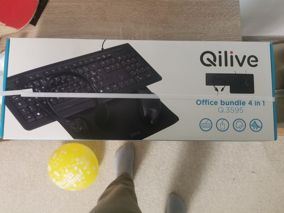 Kit tastura, căști, mouse și mouse pad Nou Qilive