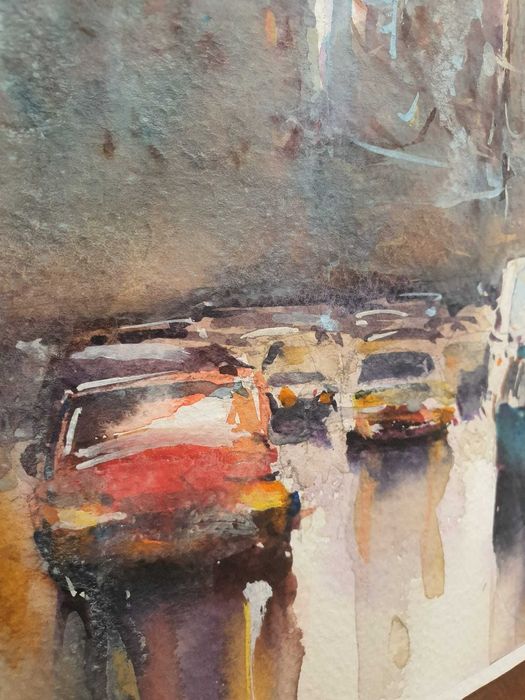 Pictura Acuarela  Constantin Dragan Targoviste