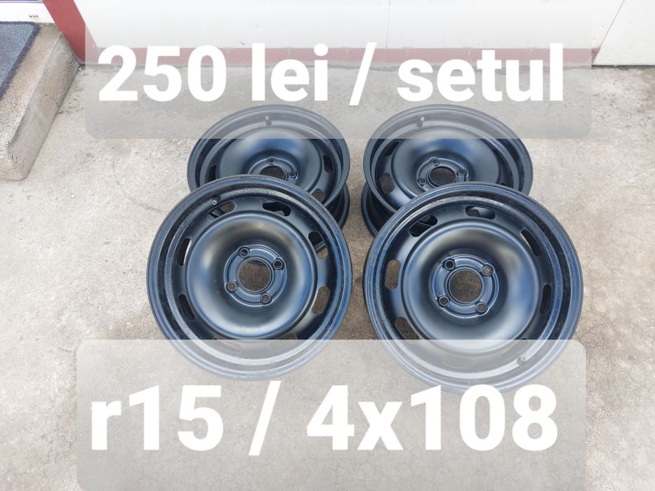 Jante tabla r15/ gama Peugeot / Citroen / 4x108 / ET 23