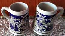 2 Căni ceramică GERTZ originale. detalii deosebite .Capacitate 300 ml.