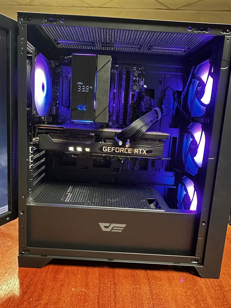 Геймърски компютър, full hd/2k, Ryzen 5, rtx 3080, 16gb, nvme