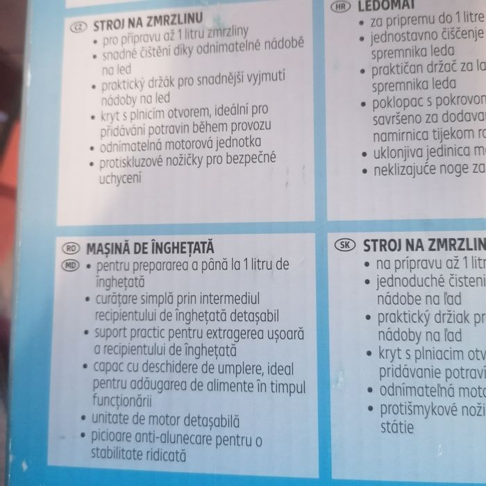 Aparat pentru înghețată