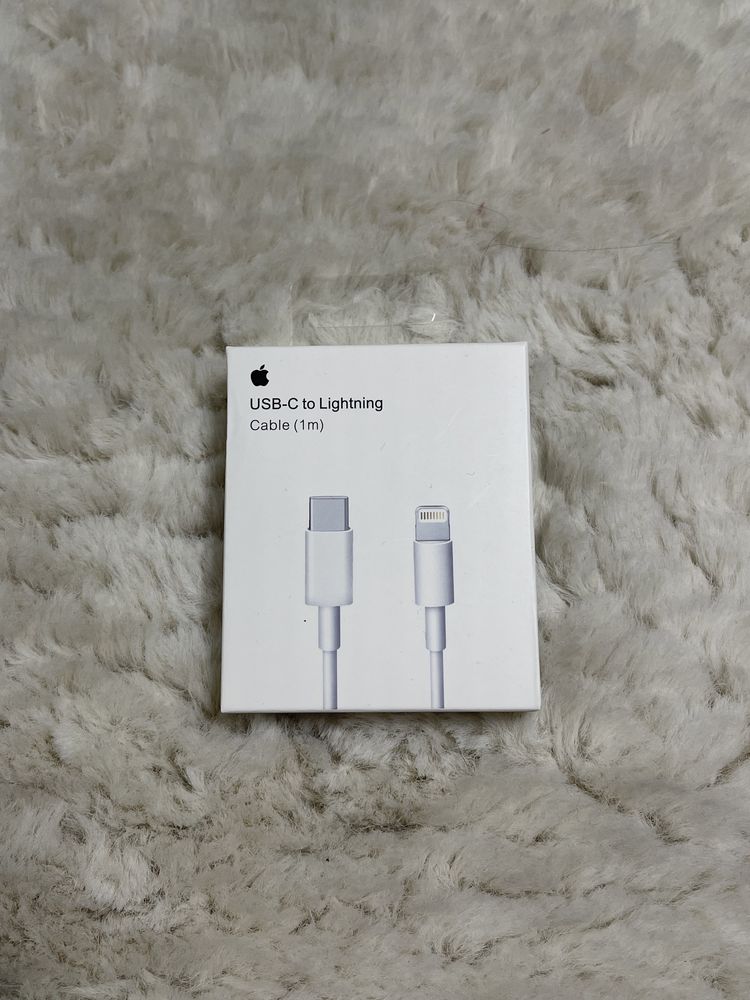 Cablu de date Apple Lightning - USB Type C, 1m, White