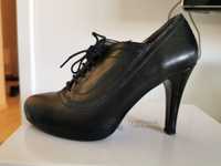 Pantofi femei din piele mărime 37 negru