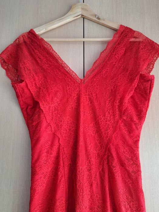 Rochie dantela rosie