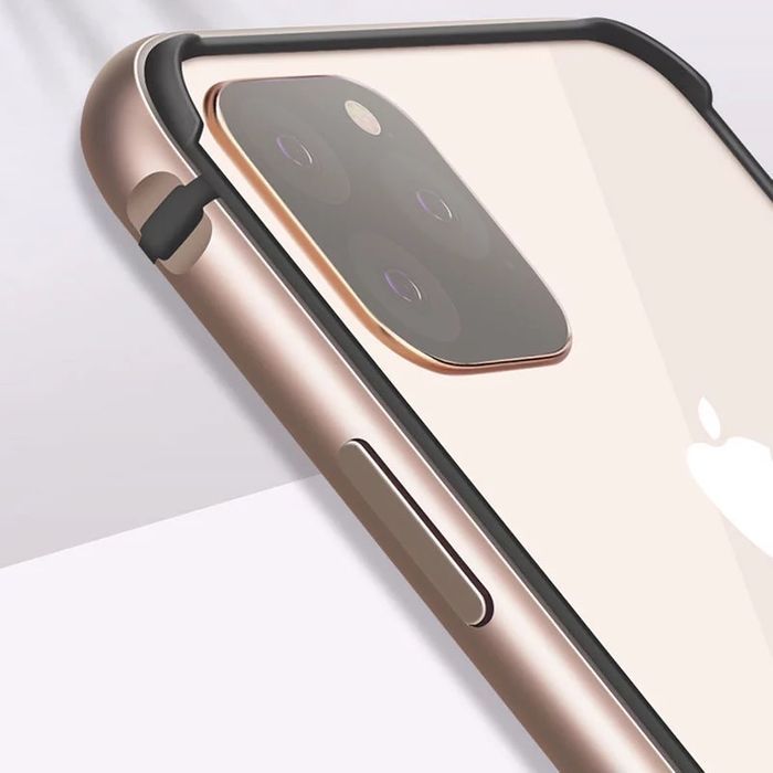 Husa / Bumper aluminiu + rama silicon pt iPhone XR / 11 Pro