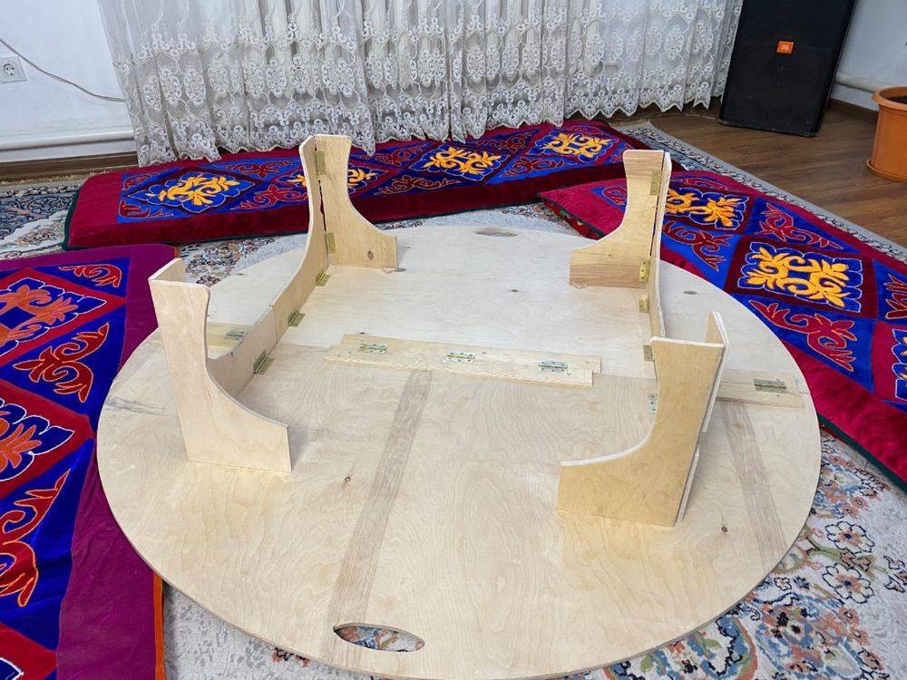 Жер стол, казахский стол в аренду (квадратный стол)
