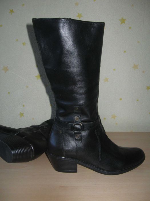 Шити и лепени кожени нови ботуши