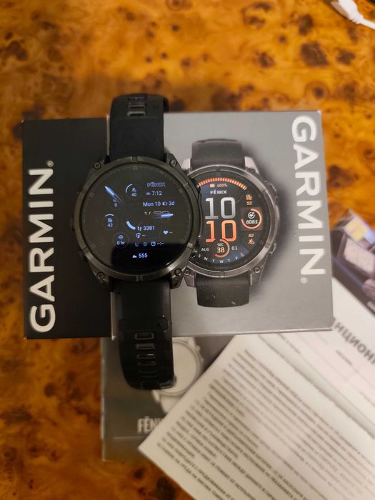 Garmin Fenix 8 (47 мм) – AMOLED SAPPH, като нов, с гаранция до 2027 г.