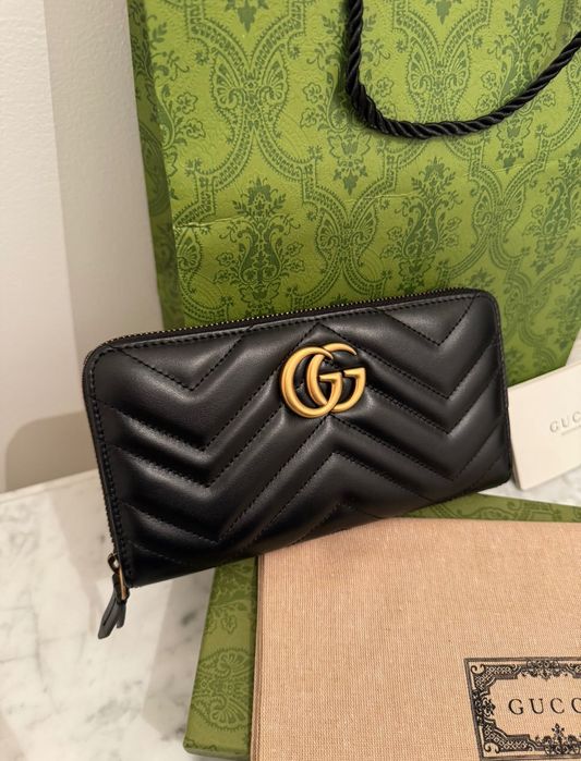 Portofel original Gucci GG din piele Marmont nou