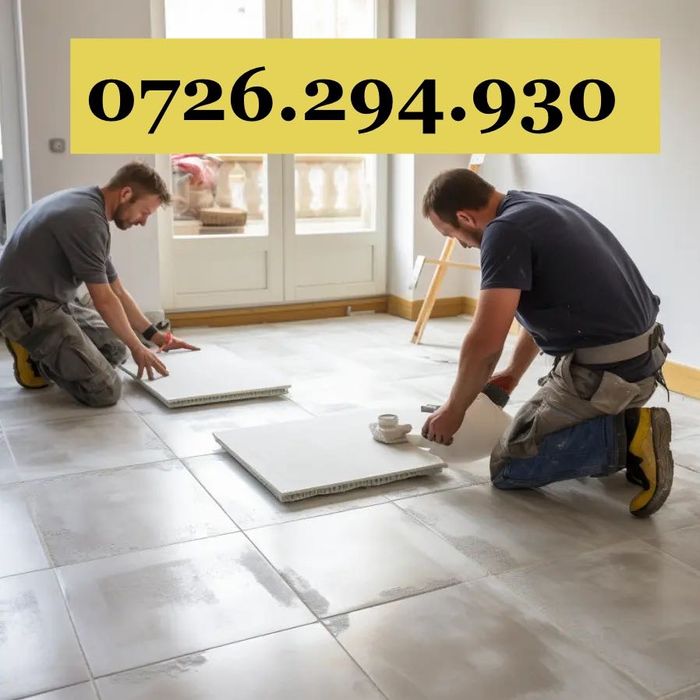 echipa muncitori / finisaje interioare exterioare / gresie / faianță