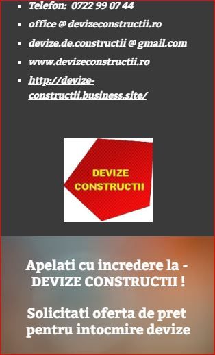 Devizier - Inginer Intocmire Devize, Situatii Lucrari Constructii