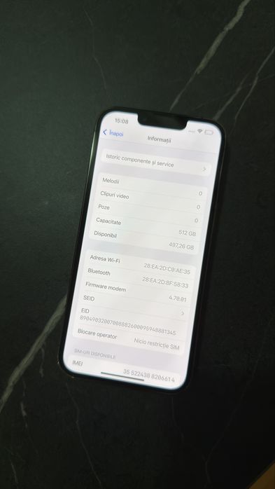 iPhone 13 Pro 512Gb Black Stare foarte buna